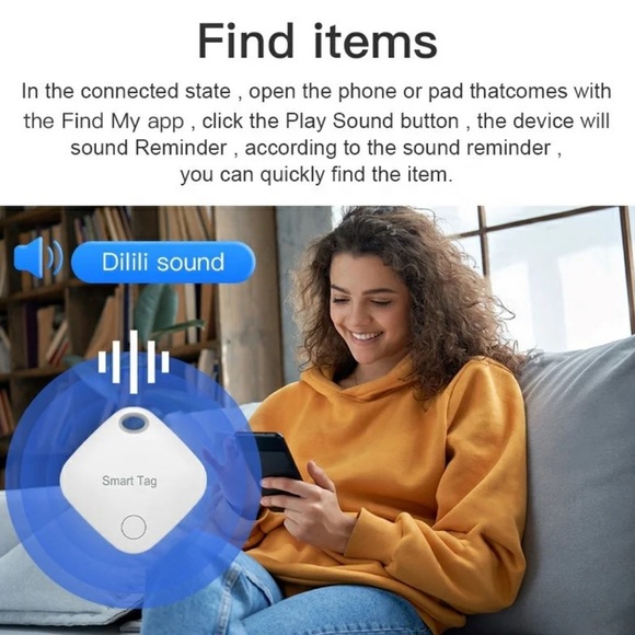 RSH MFi Certified Smart Tag "itag03” BT/GPS Tracker/ work w/ FindmyiOS 🚘/🔑/🐶 - Picture 3 of 7